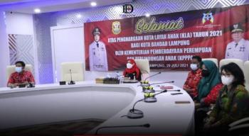 Kota Bandarlampung Raih Kota Layak Anak Kategori Madya